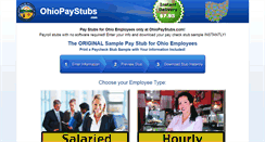 Desktop Screenshot of ohiopaystubs.com